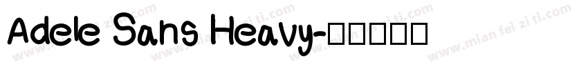 Adele Sans Heavy字体转换